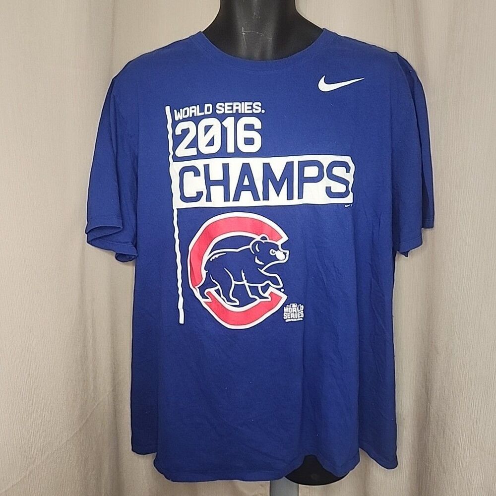 Shirt World Champions Chicago Cubs  2016 Men's XXL The Nike Tee T-Shirt